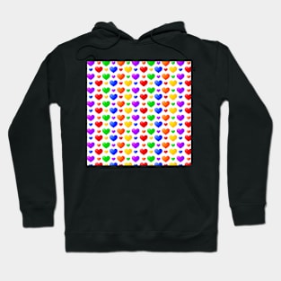 Valentine's Day Pattern - Love is love - LGBT Hoodie